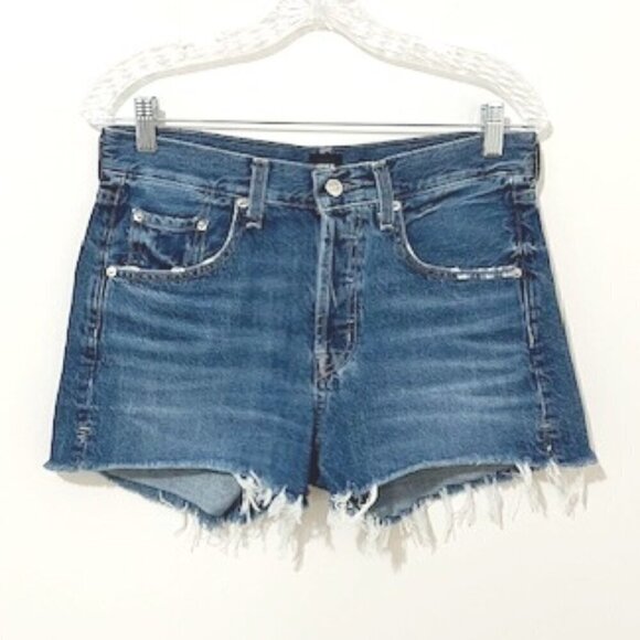 Edwin Cai Denim Jean Cut-Off Shorts in Maui 3" Inseam - Picture 1 of 8